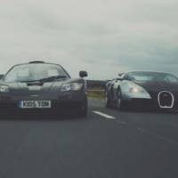 VIDEO: McLaren F1 battles Bugatti Veyron
