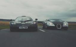 VIDEO: McLaren F1 battles Bugatti Veyron