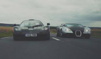 VIDEO: McLaren F1 battles Bugatti Veyron