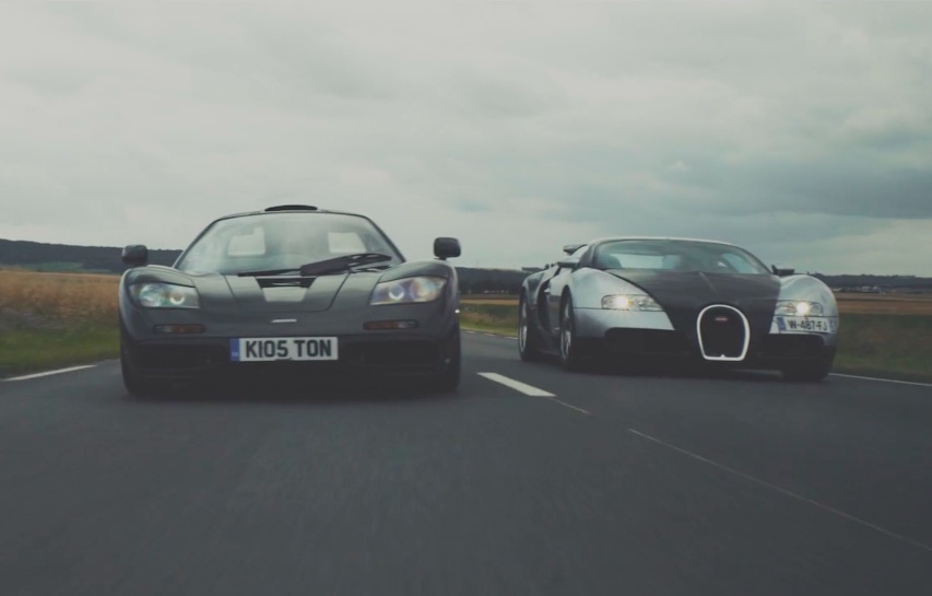 VIDEO: McLaren F1 battles Bugatti Veyron