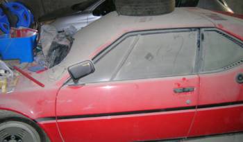 A BMW M1 was found in a barn