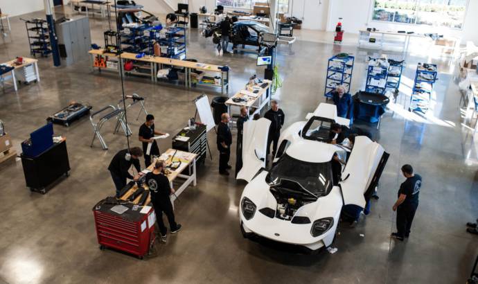 First Ford GT rolls of the line