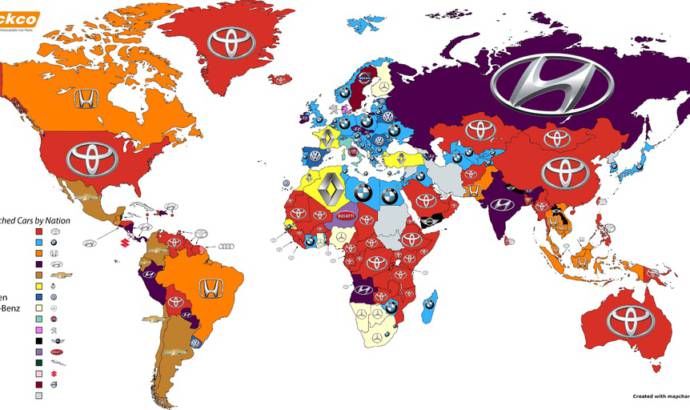 Top ten most Googled car brands in 2016