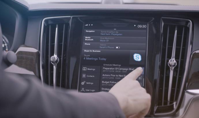 Volvo introduces Skype app for XC90, S90 and V90