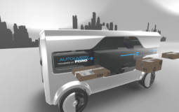 Ford unveiled an autonomous delivery vehicle with drone delivery