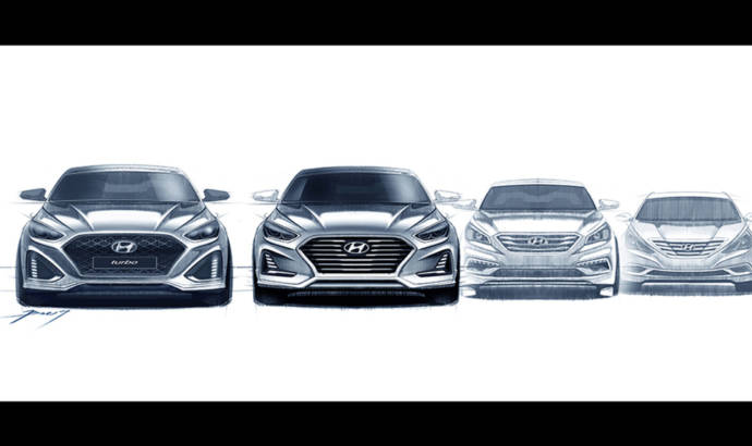 Hyundai Sonata facelift - First design sketches