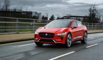 Jaguar I-Pace electric SUV on the streets of London