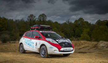 Nissan Leaf AT-EV is the first electric car to compete in Mongol Rally