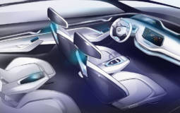 Skoda Vision E Concept interior photos