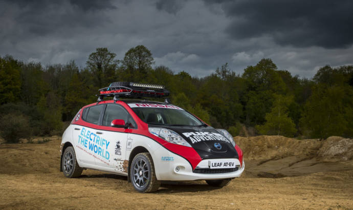 Nissan Leaf AT-EV is the first electric car to compete in Mongol Rally