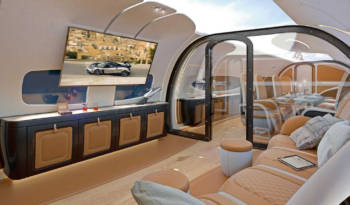 Pagani designed the cabin of a private Airbus