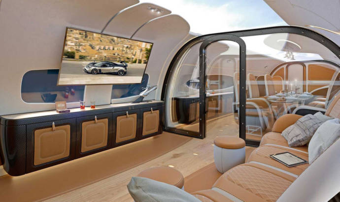 Pagani designed the cabin of a private Airbus