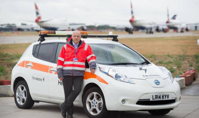 Heathrow airport will use a green fleet of Nissan Leaf