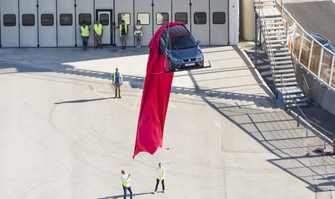 Seat Arona first public appearance was over Barcelona