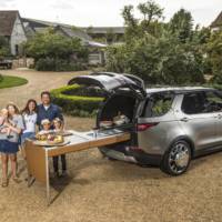 Land Rover Discovery transformed in a mobile kitchen for Jamie Oliver