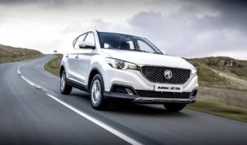 MG ZS crossover available in UK