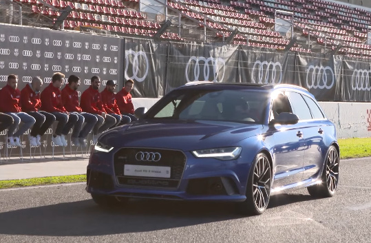 Barcelona players got their new Audis