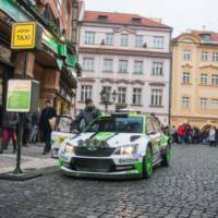 Rally-taxi with the winning Skoda Fabia R5