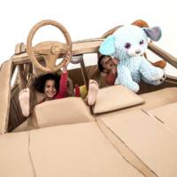 Skoda builds a cardboard Karoq for childrens