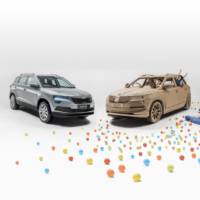 Skoda builds a cardboard Karoq for childrens