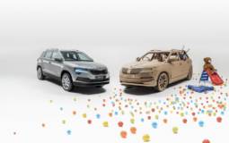 Skoda builds a cardboard Karoq for childrens