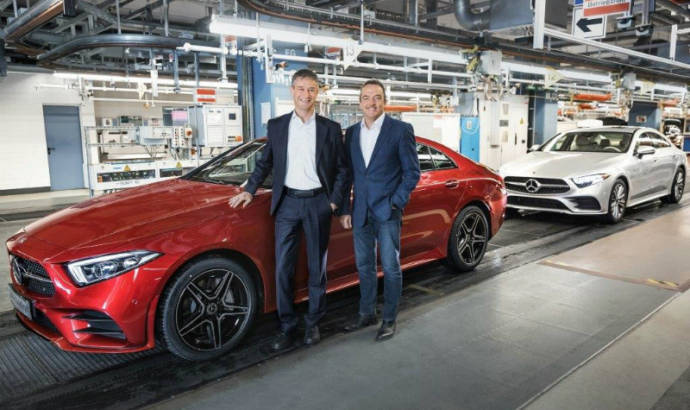The 2019 Mercedes-Benz CLS is on the assembly line