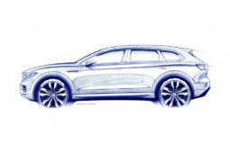 2018 Volkswagen Touareg - first official sketch
