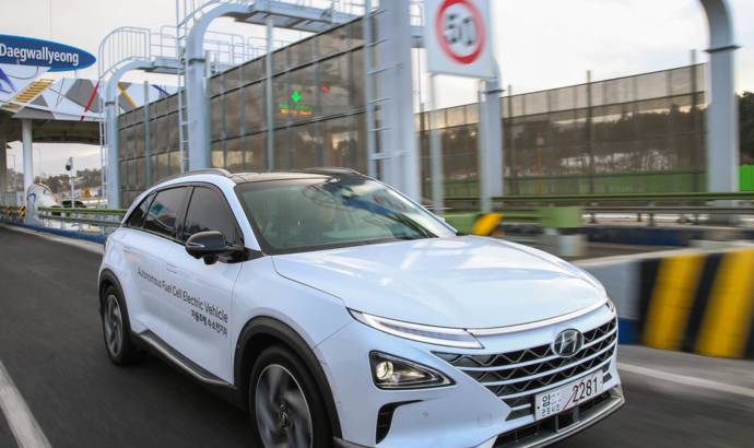 Hyundai launched the world first self-driven fuel cell car