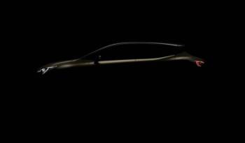 First teaser of the Toyota Auris Hybrid with a new engine