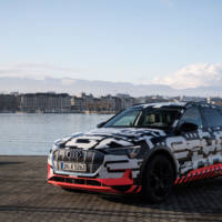 Audi e-tron prototype was unveiled in Geneva