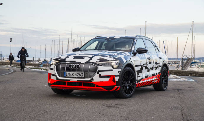 Audi e-tron prototype was unveiled in Geneva