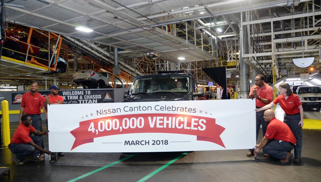 Nissan Canton factory celebrates 4 million car produced