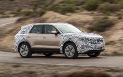 The new generation Volkswagen Touareg teased on its way to Beijing