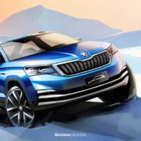 Skoda third SUV teased ahead its launch in Beijing Motor Show