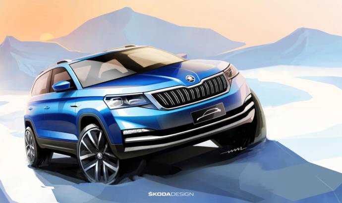 Skoda third SUV teased ahead its launch in Beijing Motor Show