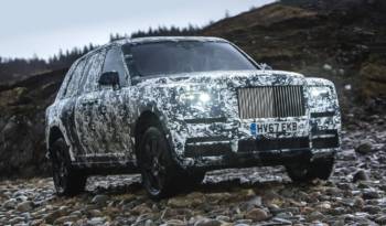 Rolls Royce Cullinan enters its final stage of development