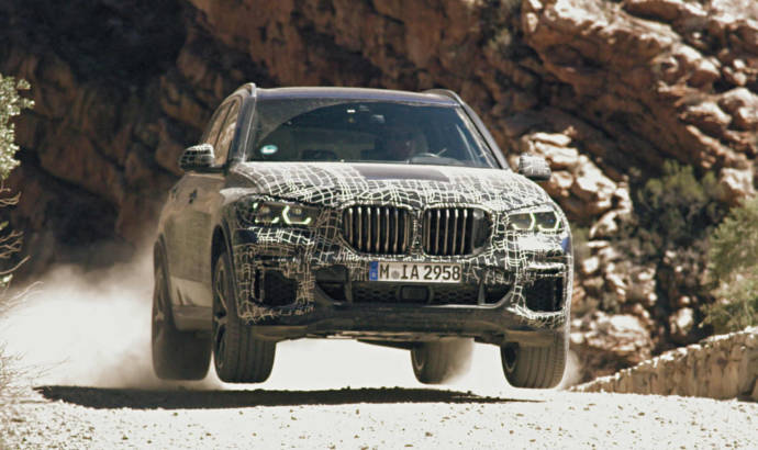The first official pictures of the upcoming BMW X5 - the car is camouflaged