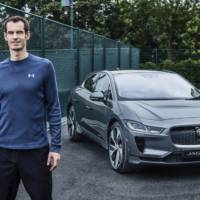 Andy Murray goes electric with Jaguar I-Pace