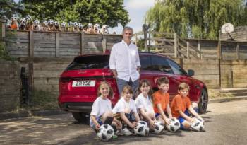 Jose Mourinho and Jaguar XF Sportbrake, back to school