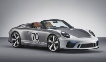 Porsche 911 Speedster celebrates 70 years of Porsche