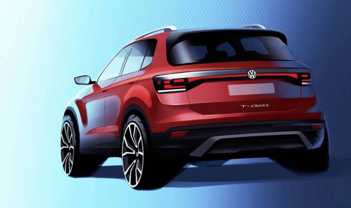 First teaser picture of the upcoming 2019 Volkswagen T-Cross SUV