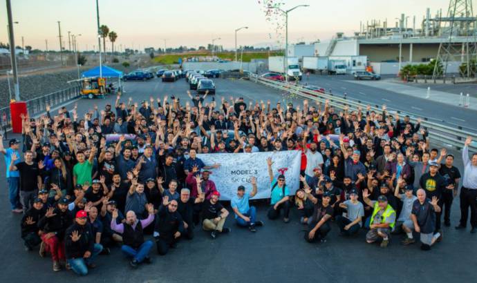 Mission accomplished for Tesla - 5.000 Model 3 produced in just one week