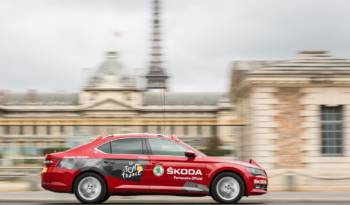 Skoda is the official partner of the Tour de France