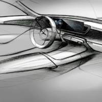 These are the first design sketches with the new Mercedes-Benz GLE