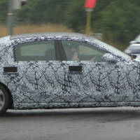 The next generation Mercedes-Benz S-Class caught in traffic