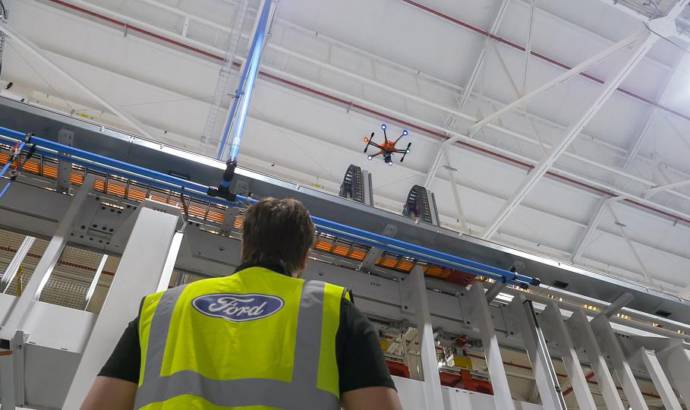 Ford uses drones to supervise its plant activity