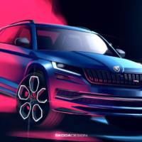 SKODA Kodiaq vRS two new sketches