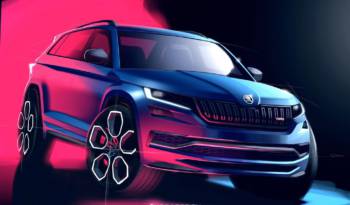 SKODA Kodiaq vRS two new sketches