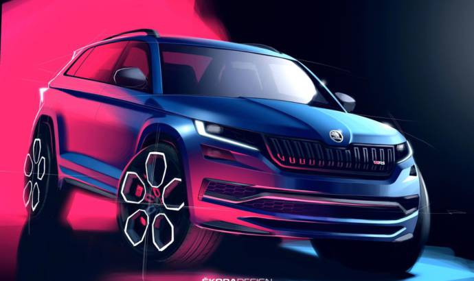 SKODA Kodiaq vRS two new sketches