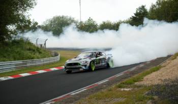 This 900 HP Ford Mustang RTR is drifting around the Nurburgring